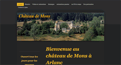 Desktop Screenshot of chateau-de-mons-arlanc.com