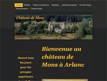 Tablet Screenshot of chateau-de-mons-arlanc.com